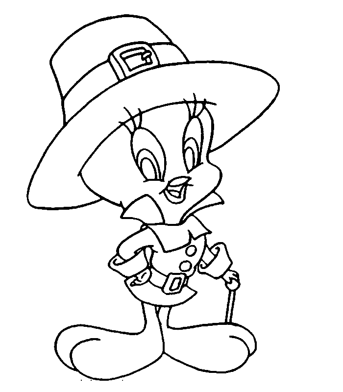 Tweety Bird Coloring Pages with the title Tweety Bird Coloring Pages  title=