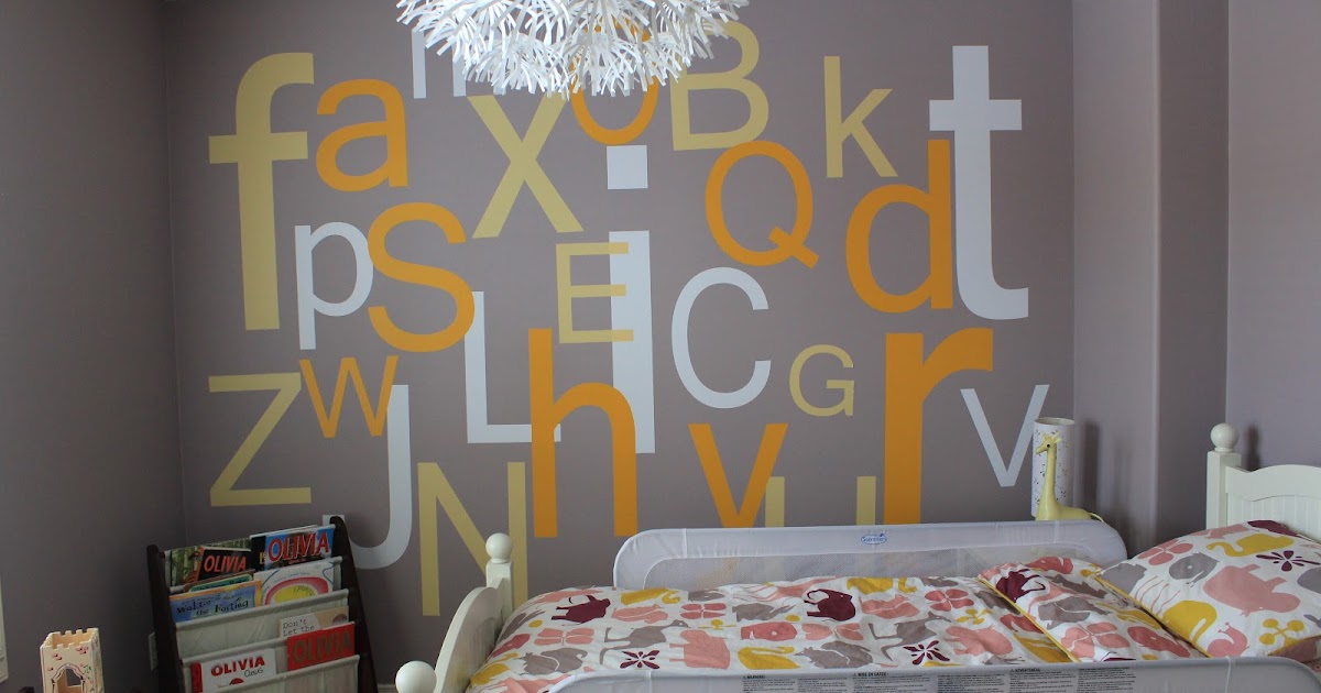 Janey Mac Extra Large Alphabet Wall Decal Set Customer Photo