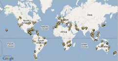 Mapa de llocs visitats