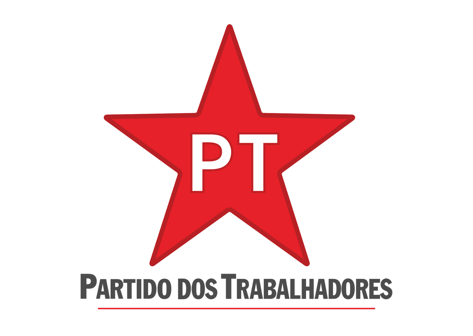 PT - Partido dos Trabalhadores Logo Vector~ Format Cdr, Ai, Eps, Svg