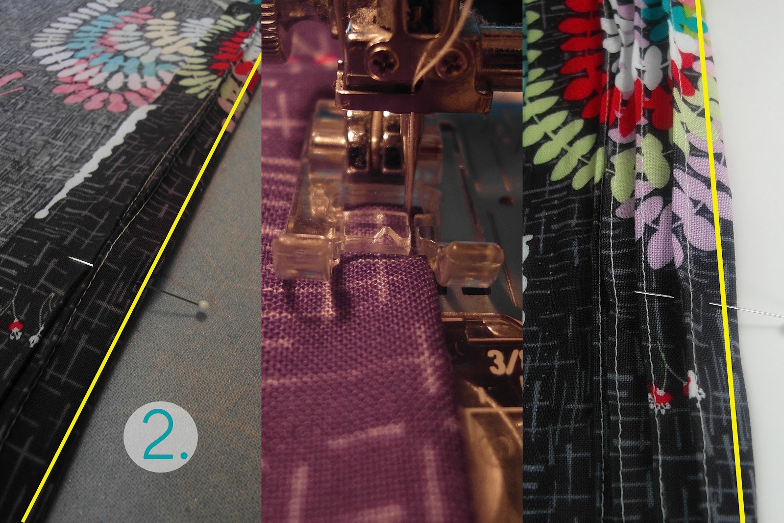 Step 2 Because we are doing pin tuck pleats, we are going to make some before we cut out our