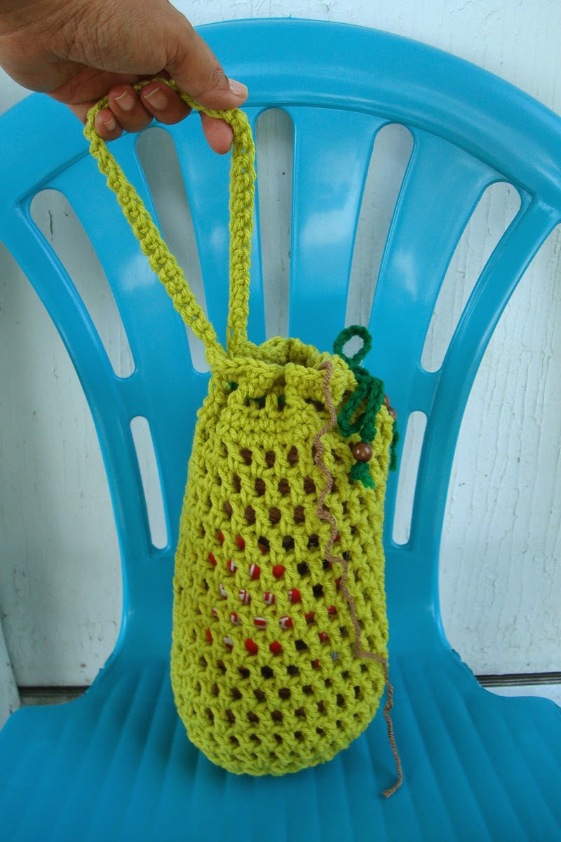 Handmade by Haniyyah Crochet Yarn cozy, holder or carrier.