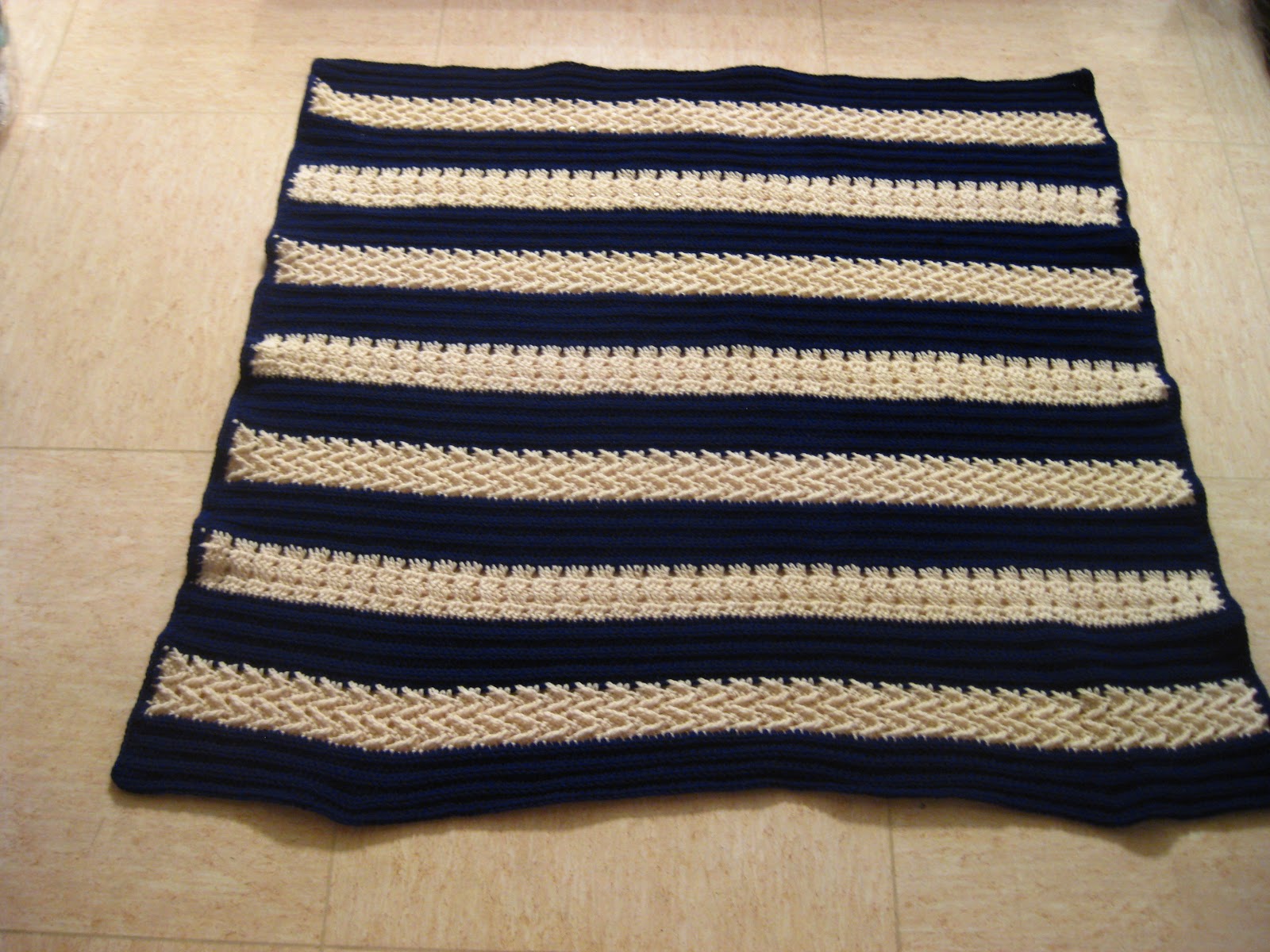 My Secret Crochet Blog FO Friday Herringbone Afghan