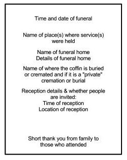 The Other Side Of Funerals: Making an Order of Service