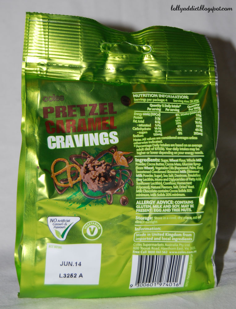 Lolly Addict Australian Confectionery Reviews Coles Pretzel Caramel