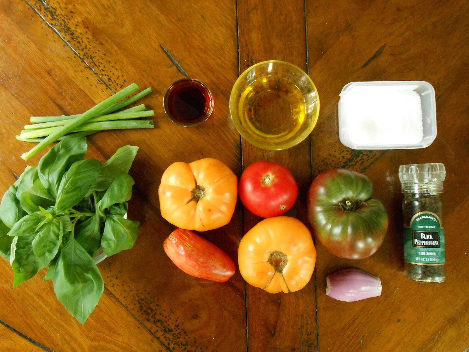 Bake and Baste Macerated Heirloom Tomato Salad