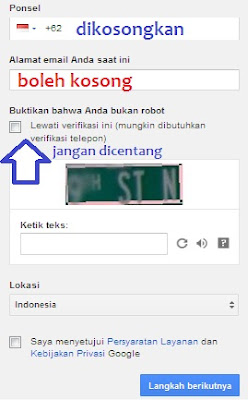 Inilah Cara Cepat Membuat Gmail Tanpa Verifikasi Nomor Handphone