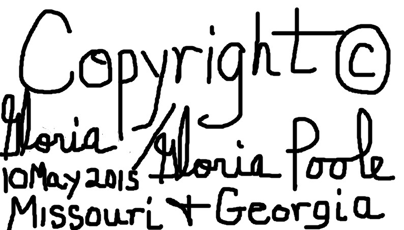 Copyright notice of Artist-Gloria Poole
