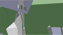 Top view of the stairs