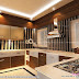 Modular kitchen, bedroom and staircase interior