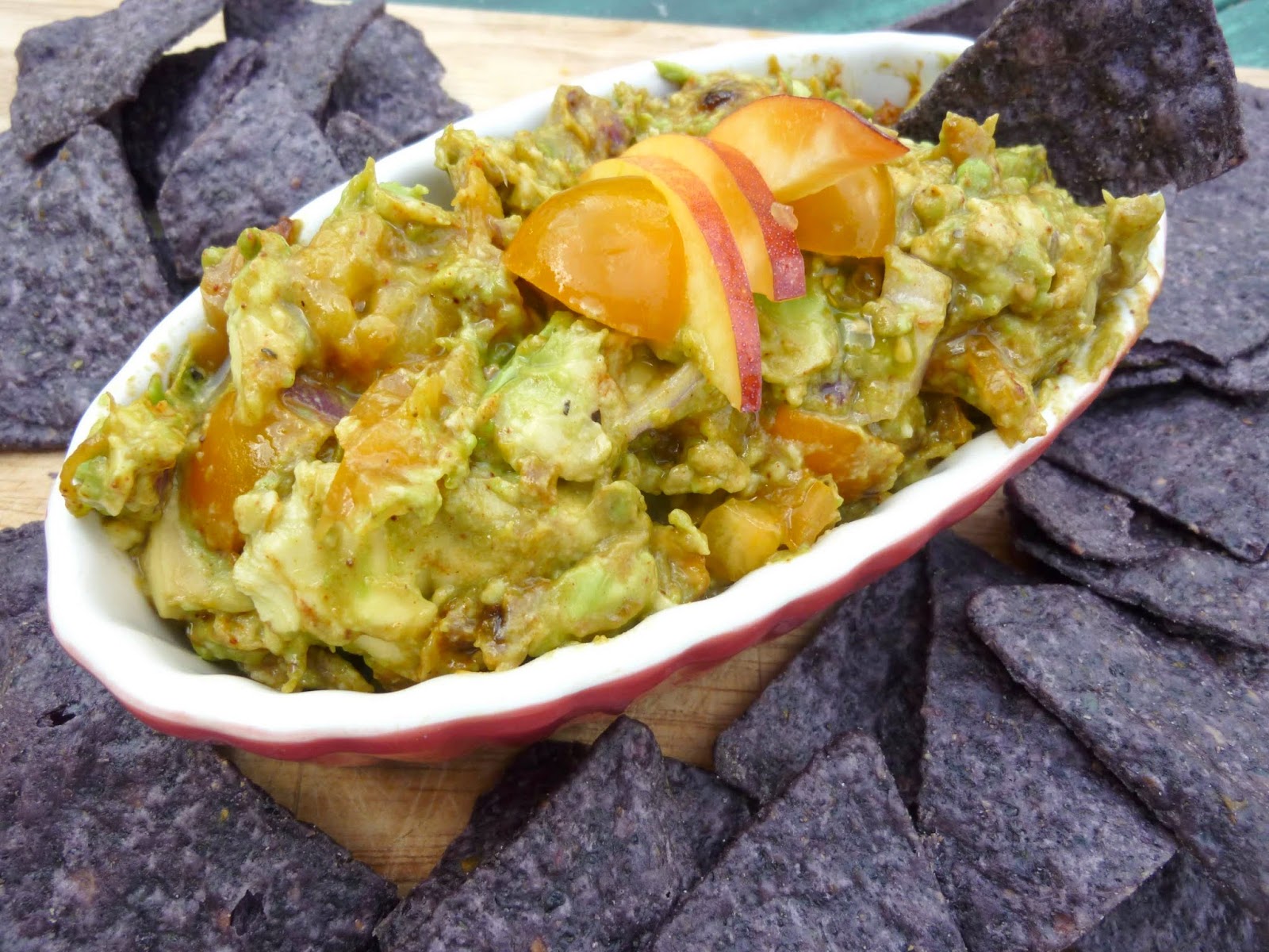 Smoked Paprika Guacamole with Caramelized Nectarines Diary of a Mad