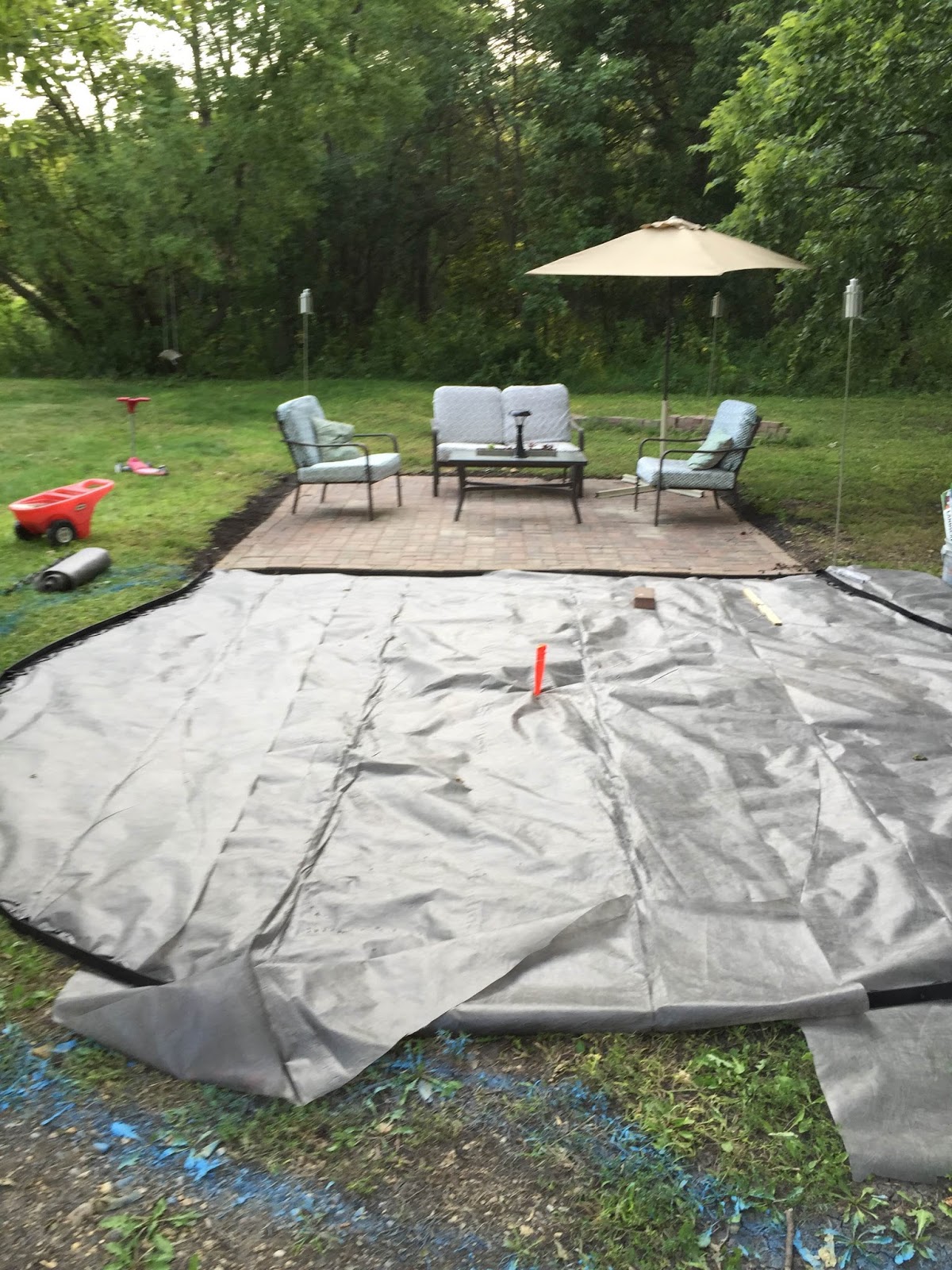 DIY Sunday Fire Pit Gravel Patio The Dabbling Crafter
