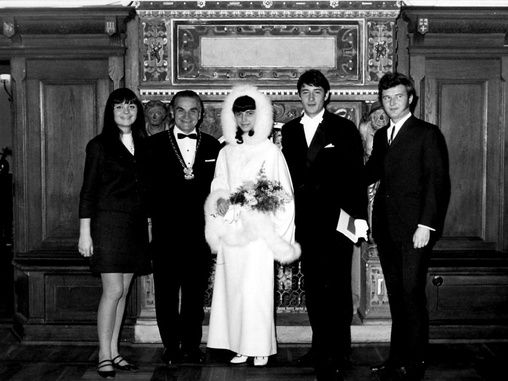 Jan Maria Jackowski Z Zona Agnieszka Slub 21 Styczen 1989 Just Married Wedding Married