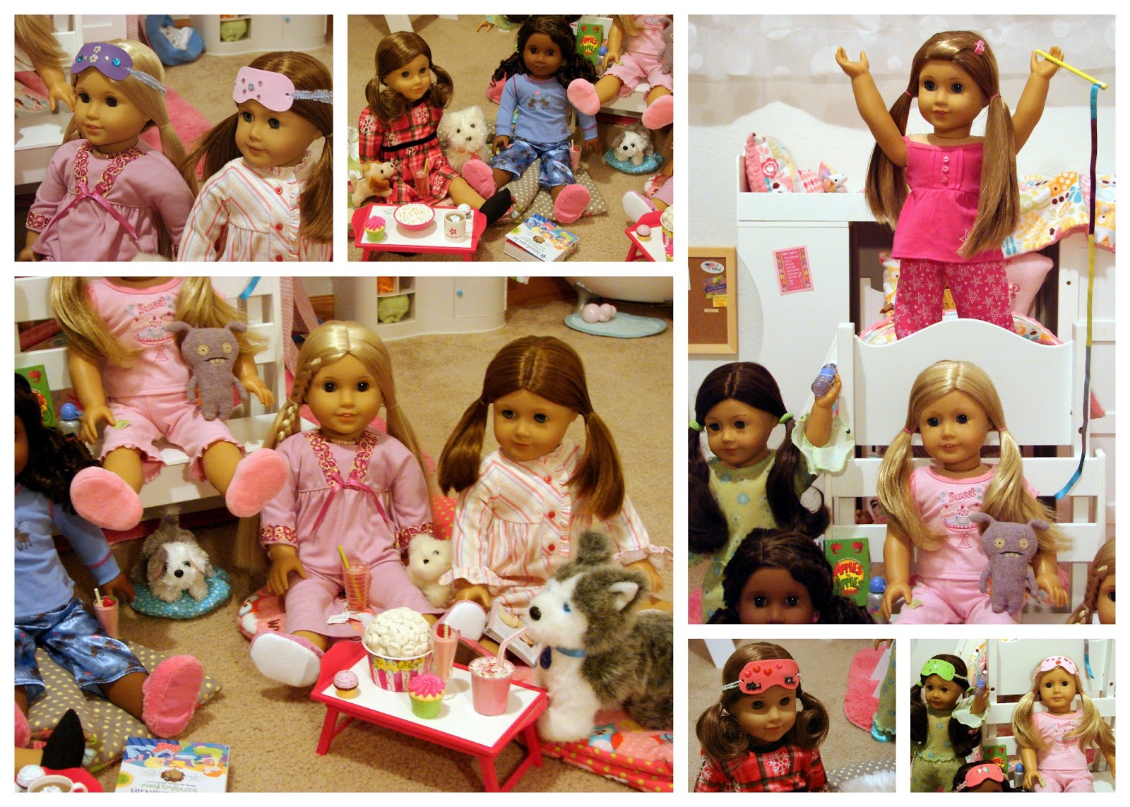 American Girl Doll Play Doll Slumber Party!