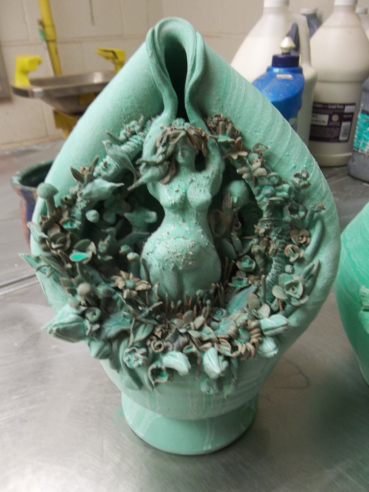 The Butterfly People slip, glaze, underglaze, engobe, overglaze, time