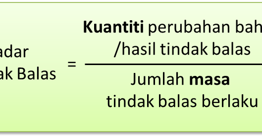 Tindak 5 kadar balas tingkatan Definisi Kadar