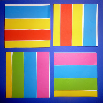 Sol Lewitt Color bands in two directions en petite section