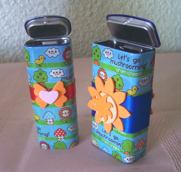 Chocolate Fund Recycling Project Altered Mint Tins
