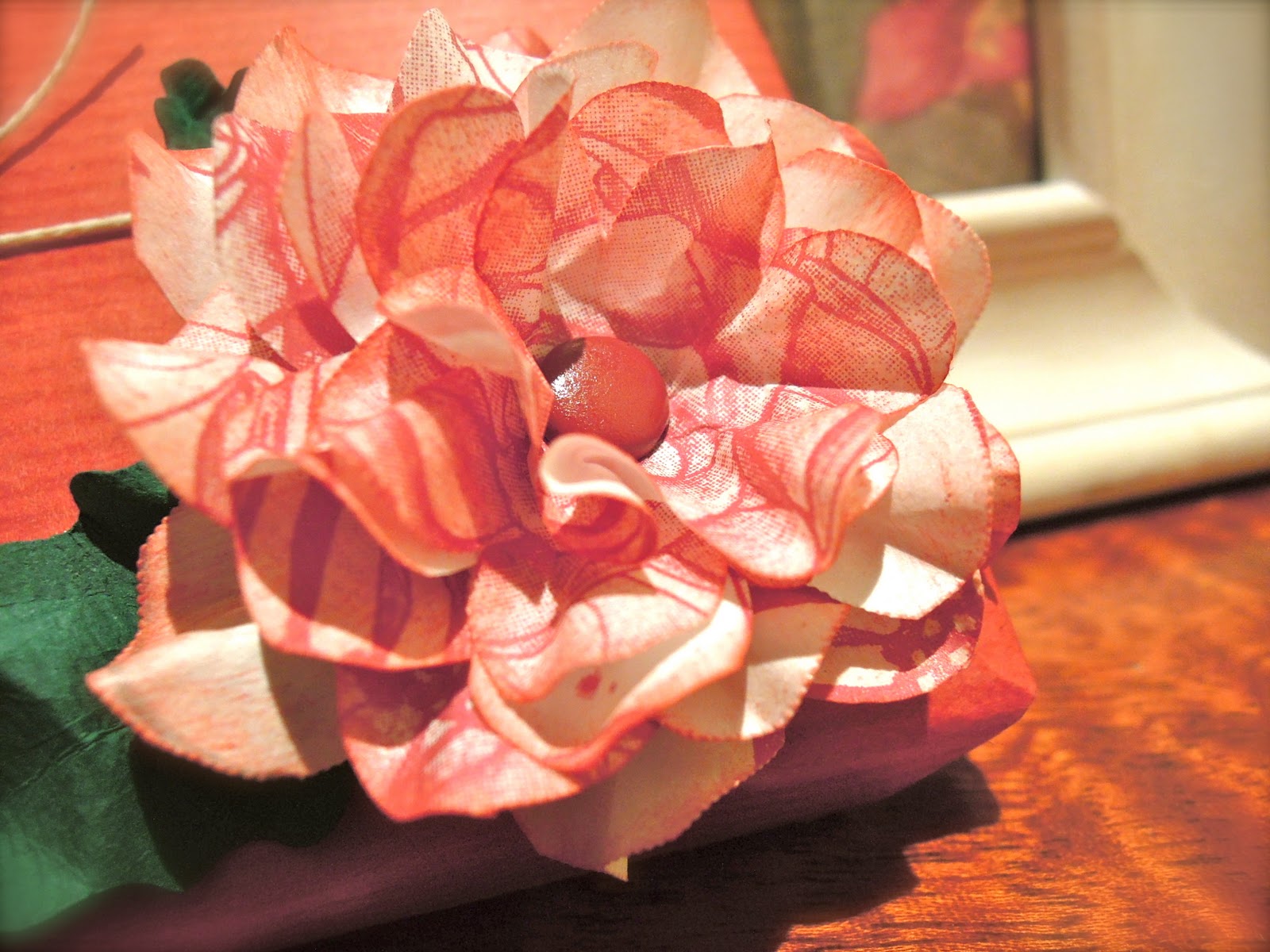 Pega papel o tijeras Tutorial Flor "Pinza y gira"