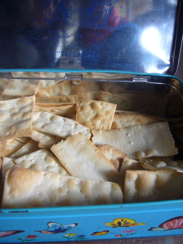 Voglio Una Mela Blu Crackers fatti in casa, torta salata e strudel di