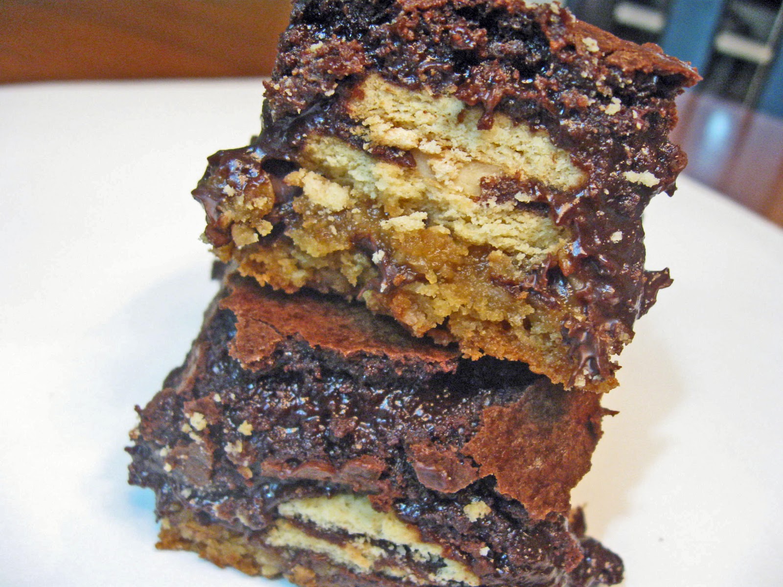 Triple Layered Brownies A Turtle's Life for Me