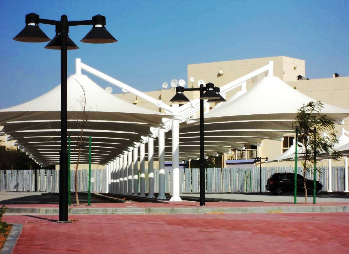 car park shade structures qatar Car Park Qatar Single Pole Parking Shade