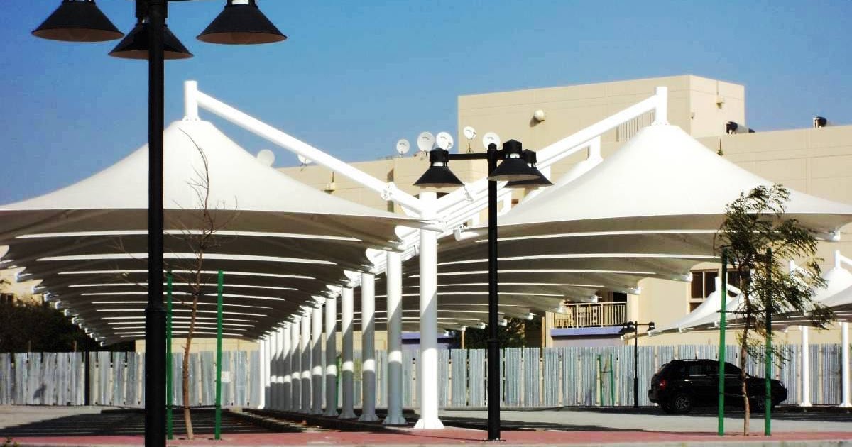 car park shade structures qatar Car Park Qatar Single Pole Parking Shade