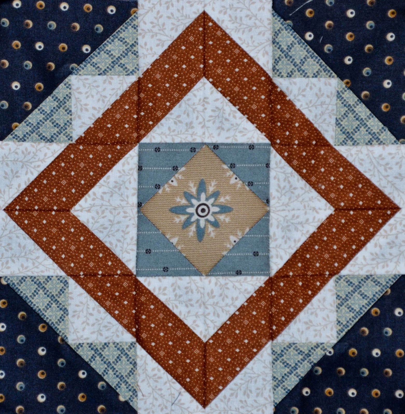 Sew'n Wild Oaks Quilting Blog Country Corners Month 2
