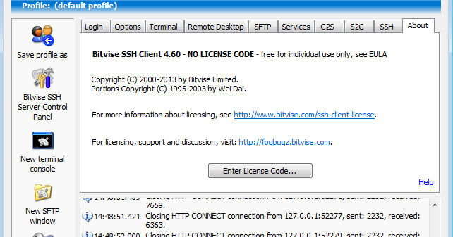 bitvise ssh client 6.40