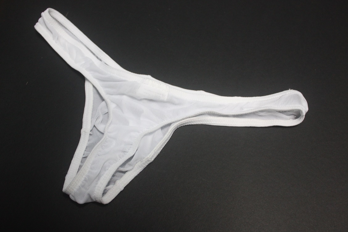 FASHION CARE 2U UM1258 White Mesh Sling Shot G Men's Sexy Underwear