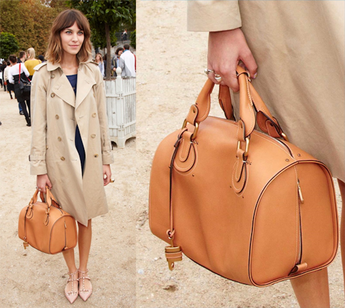 LOUISE PARIS: CHLOE Sac Aurore en cuir camel cognac NEUF Px ...  