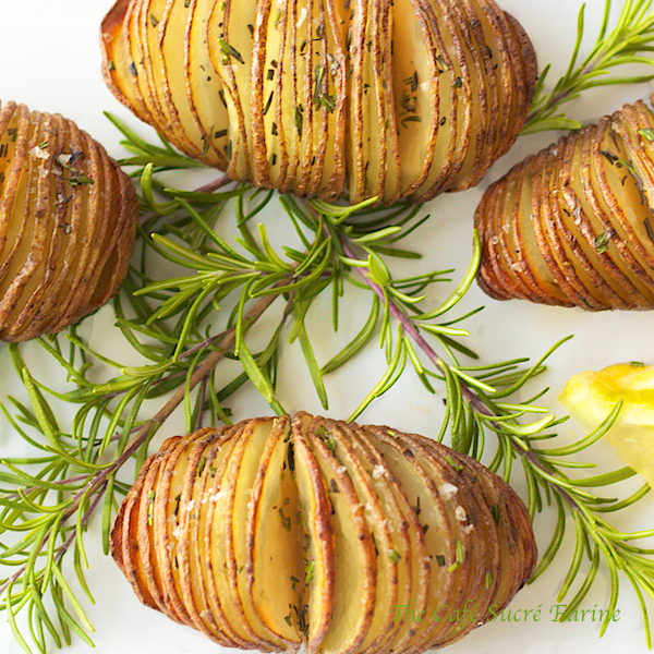 Hasselback Potatoes with Lemon and Rosemary