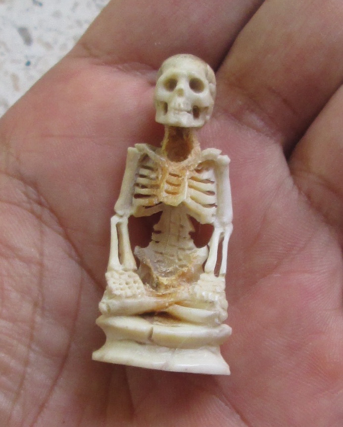 Skeleton Carved Bone Carving in Antler Skeleton Carved Bone Carving in Antler