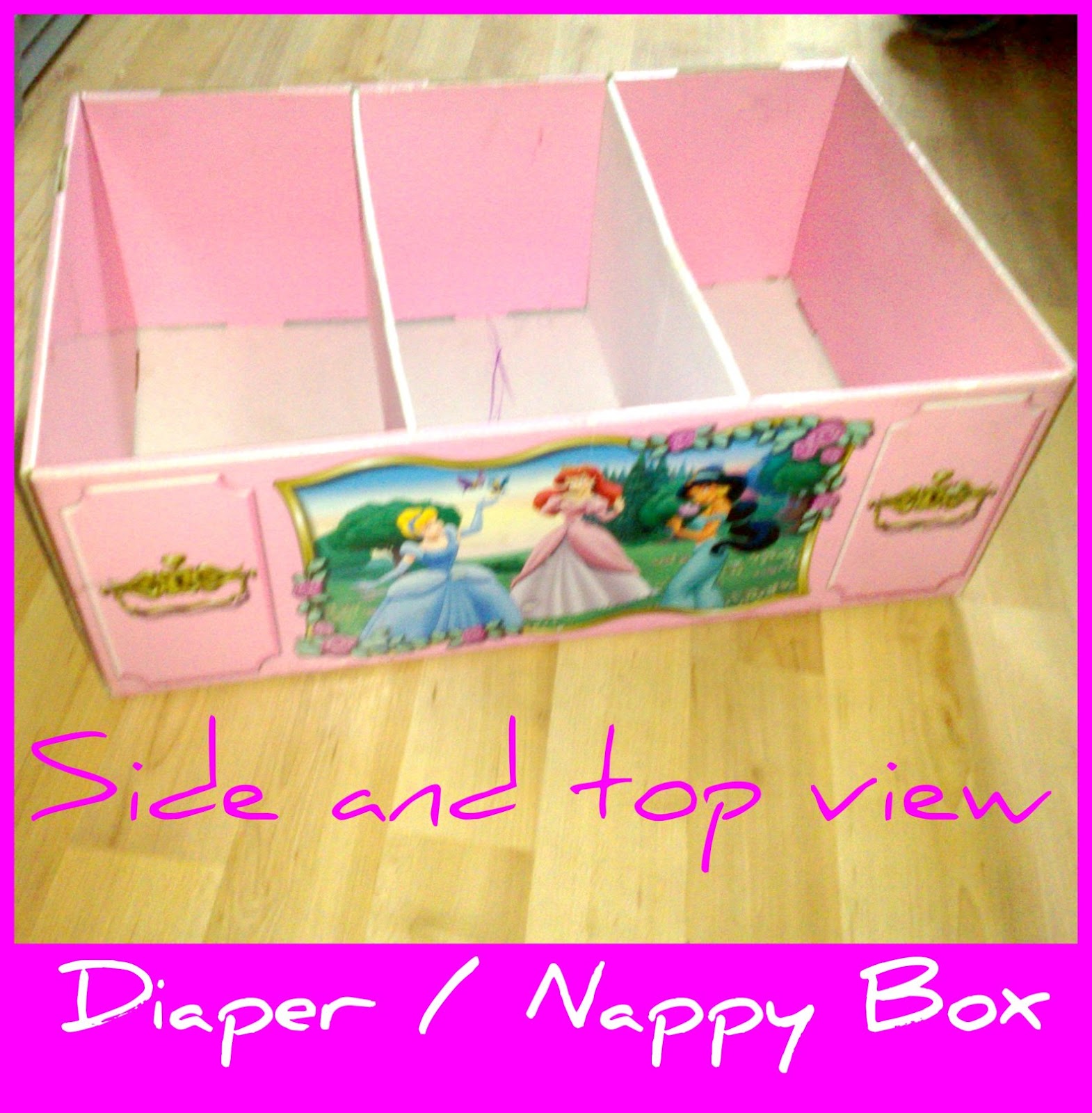 Karima's Crafts Diaper Box Storage