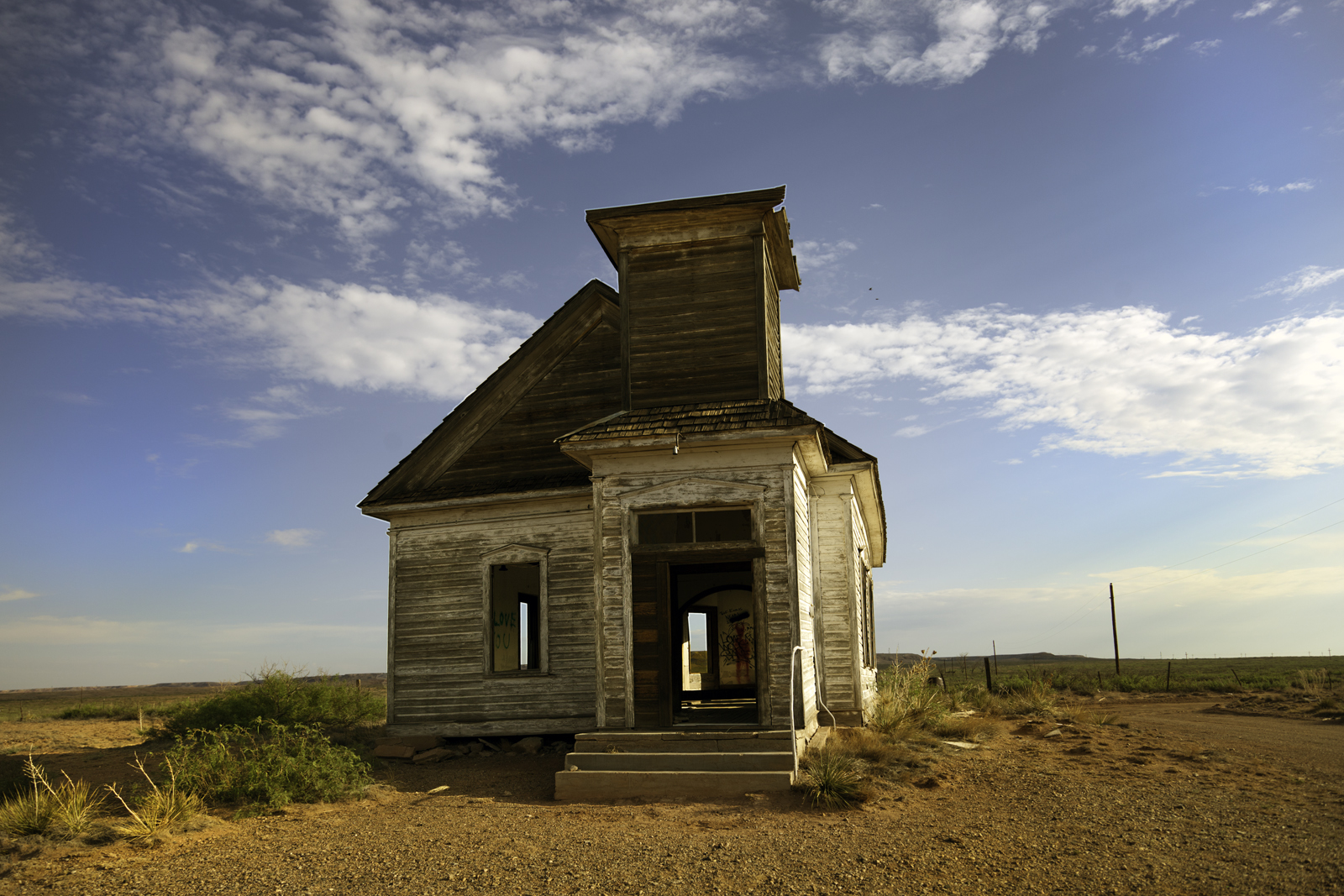 Stretching my comfort zone Abandoned church near Billy The Kid's Grave