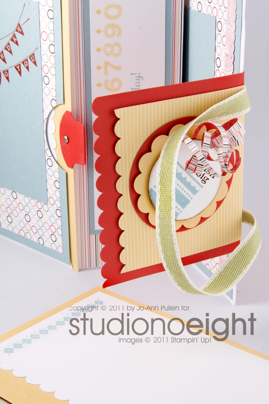 studiono8 Birthday Card Photo Album Using Patterned Party