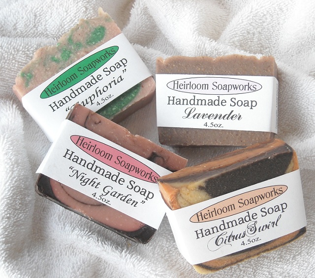 Natural Soap Handmade by The Soap Sister at Heirloom Soapworks My