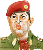 Hugo Chavez is a caricature by Artmagenta