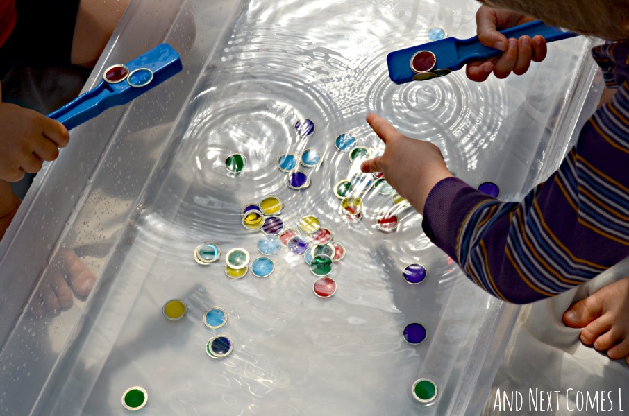 Water Sensory Play with And Next Comes L