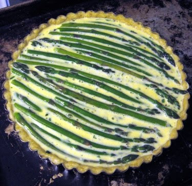 asparagus and spinach quiche