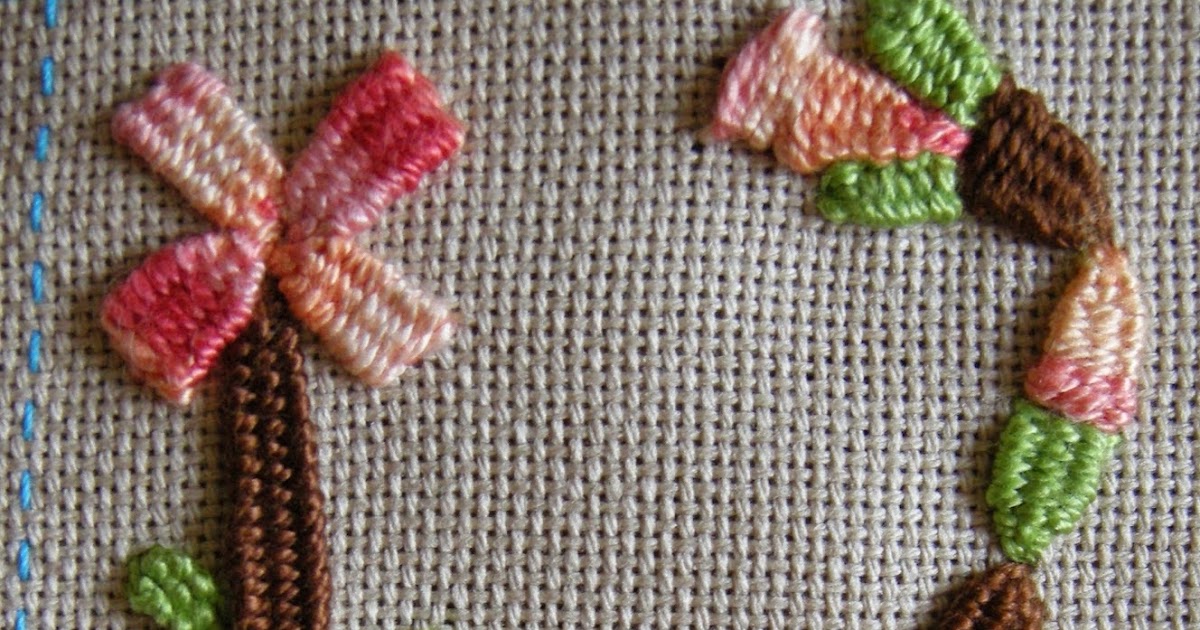 Queenie's Needlework TAST 119 Woven Trellis Stitch