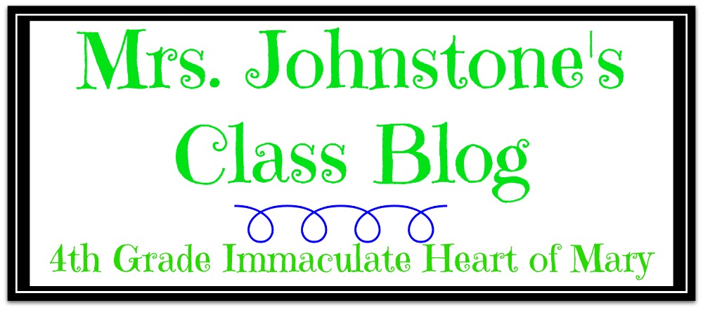 Mrs. Johnstone's Class Blog