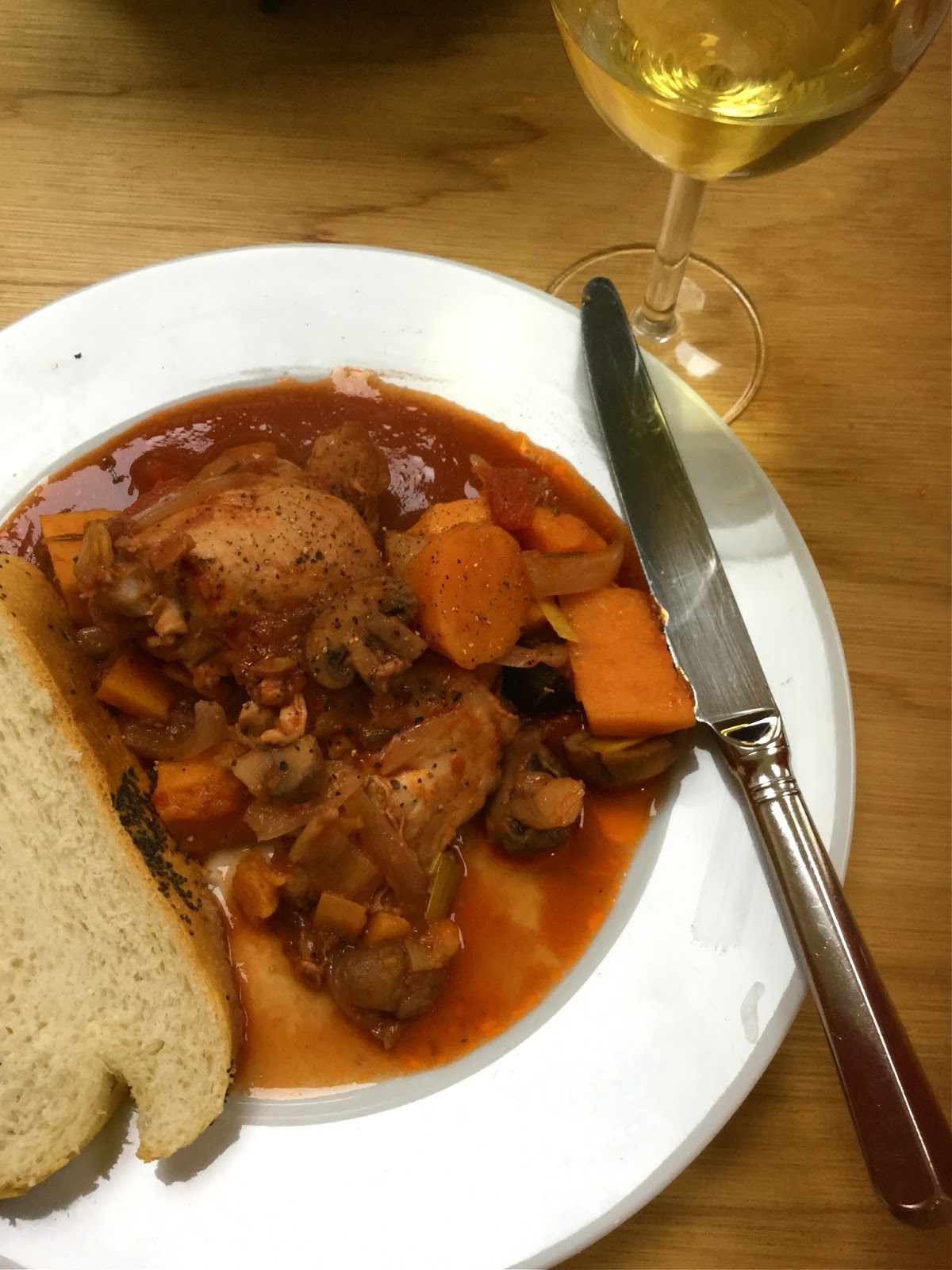 Jamie Oliver's Chicken and Squash Cacciatore