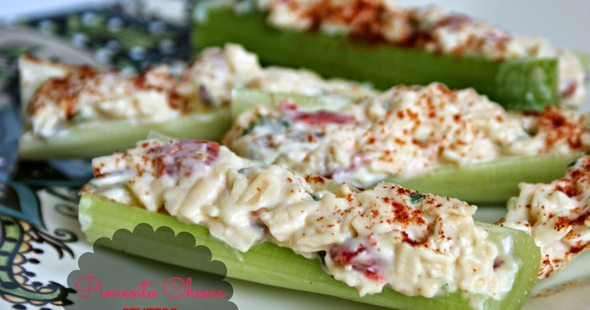 Fun in the Oven Pimento Cheese stuffed Celery