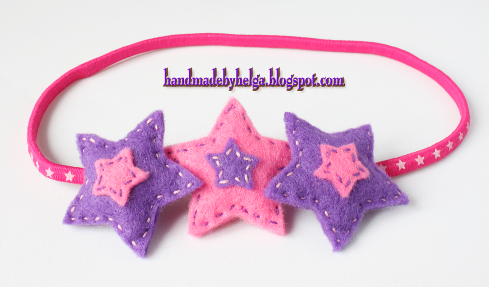 Handmade by Helga Felt hair accessories for little girls