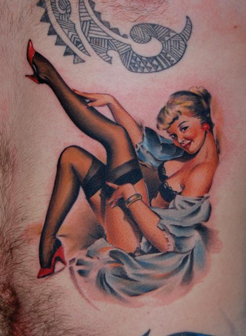 images of Pin Up Girl Tattoo Designs