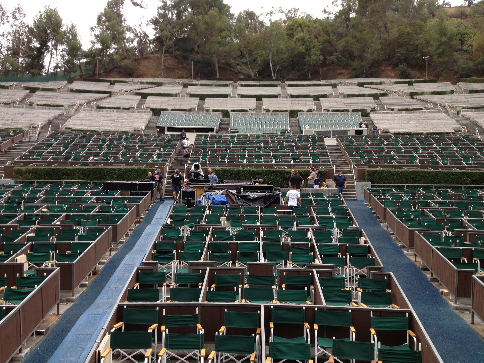 Backstage at The Hollywood Bowl