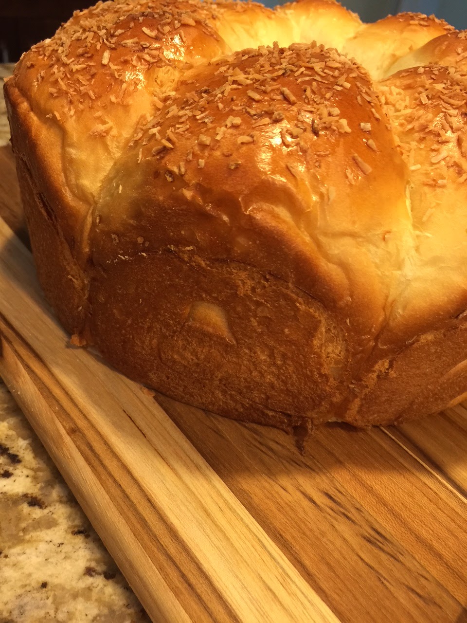 Bread baked with tube pan