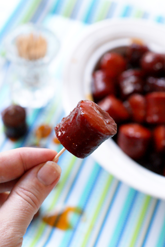 Honey Sriracha Kielbasa Bites The Two Bite Club
