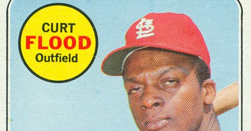 curt flood baseball card curt flood baseball card